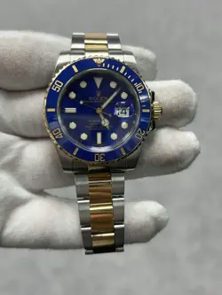 ROLEX SUBMARINER DATE 116613LB TWO TONE 18K GOLD 40MM OYSTER BRACELET