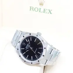 ROLEX OYSTER PERPETUAL 34MM BLACK DIAL AIRKING REF: 14010 (A SERIES)