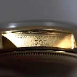 VINTAGE ROLEX 1500 OYSTER DATE 18K SOLID YELLOW GOLD 1968 MENS WATCH SERVICE