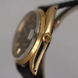 VINTAGE ROLEX 1500 OYSTER DATE 18K SOLID YELLOW GOLD 1968 MENS WATCH SERVICE