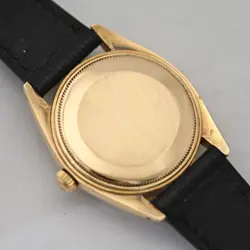 VINTAGE ROLEX 1500 OYSTER DATE 18K SOLID YELLOW GOLD 1968 MENS WATCH SERVICE