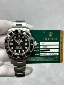 ROLEX SEA-DWELLER 116660 WITH CARD 2019 STAINLESS STEEL BLACK DIAL OYSTER BAND