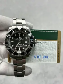 ROLEX SEA-DWELLER 116660 WITH CARD BLACK CERAMIC STEEL OYSTER BRACELET 43MM