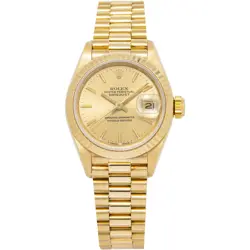 ROLEX DATEJUST 69178 PRESIDENT 18K YELLOW GOLD CHAMPAGNE DIAL AUTO LADIES 26MM