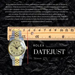 ROLEX UNISEX DATEJUST STEEL BLUE DIAMOND DIAL ENGINE TURNED 36MM WATCH