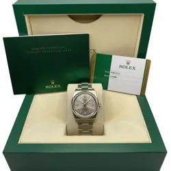 ROLEX OYSTER PERPETUAL 116000 STEEL SILVER STICK DIAL WATCH BOX PAPERS