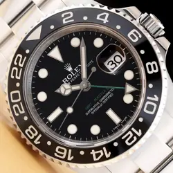 2011 CARD ROLEX GMT MASTER II 116710LN BLACK DIAL STEEL CERAMIC 40MM WATCH