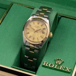 Ladies Rolex OP Datejust Two-Tone Watch 6916 26mm Full Set AS IS #W155472-2
