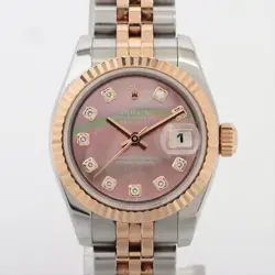 ROLEX DATEJUST 179171NG SS×PG AT BLACK-SHELL-FACE