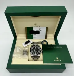 ROLEX SUBMARINER 40MM STAINLESS STEEL WATCH 114060 BLACK BEZEL MINT BOX + PAPERS