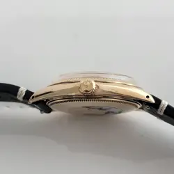 Mens Rolex Oyster Perpetual 14k Gold Date 1503 1960s 35mm Auto Vintage RA264B