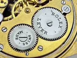 Rolex Lever Chronometer Masonic MARRIAGE!! Antique Swiss Art Deco Gold Men Watch