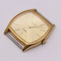 Rolex Hand Wound 3805 Cellini K18 750 Gold Dial Top Only Men Watch 7172ABC 0