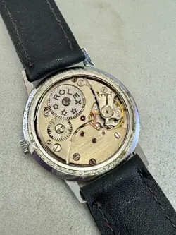 VINT Rolex Marconi orange  dial   swiss made wind up ca 57 NO RESERVE PRICE