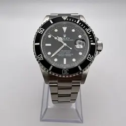 2002 ROLEX SUBMARINER 16610 40MM BLACK DIAL BEZEL STAINLESS STEEL WATCH