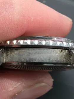 Vintage Rolex GMT MASTER 1675 Pepsi, not running, watch head only.