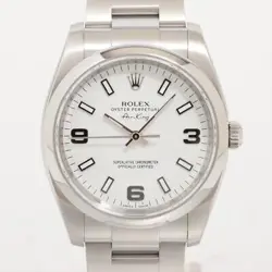 ROLEX AIR-KING 114200 SS AT WHITE DIAL 1 EXTRA LINK