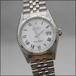 ROLEX 16014 BUCKLEY DIAL  DATEJUST QUICK SET AUTOMATIC  WATCH W/ BRACELET 62510H