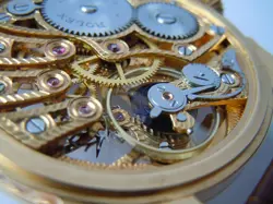 Vintage Watch Skeleton Men Wristwatch ROLEX Movement