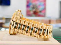 Rolex Day-Date 40 228238 18K Yellow Gold Custom Bezel and Diamond Dial