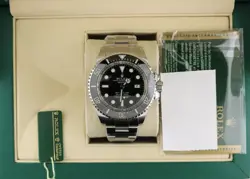 2009 ROLEX SEA-DWELLER DEEPSEA 116660 BLACK DIAL SS OYSTER WITH PAPERS 44MM
