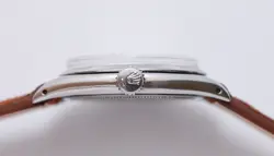 Vintage ROLEX 6422 Precision Manual Wind Stainless Steel Watch Alpha Hands Lume