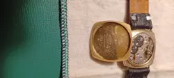 VINTAGE ROLEX MENS WATCH 9C GOLD BY DUNKLINGS RARE SERVICED CUSHION CASE AWESOME