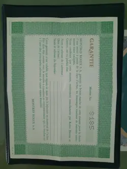 GUARANTEE CERT