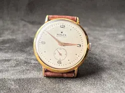 VINTAGE ROLEX  MARCONI WATCH ORIGINAL - GOLD PLATED - BIG CASE 36MM