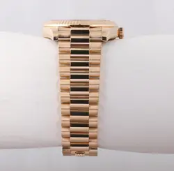 Rolex Day-Date 228238 18k Gold Fluted Bezel 40mm-Custom Green Roman Dial