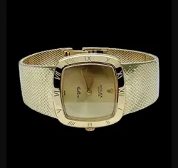 Vintage Rolex Cellini 30mm Geneve 3830 J 18K 750 & 14k Yellow Gold Swiss 6 1/2"