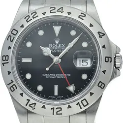 ROLEX EXPLORER 2 16570(P) BOX WARRANTY STAINLESS STEEL MENSWATCH BLACK FINIS...