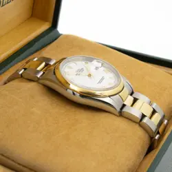 Men's Rolex OP Datejust Watch 16203 White Roman Dial 36mm Full Set #W159898-1