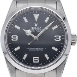 ROLEX EXPLORER 1 ROULETTE 114270(V) BOX WARRANTY STAINLESS STEEL MENSWATCH B...