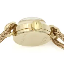 Vintage Rolex Ladies Gold Manual Wind Cocktail Watch 15mm Silver Dial #W143958-1