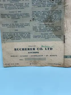 Vintage Rare Rolex Watch -1950s Open Hand Written Blank Certificate Guarantee R3