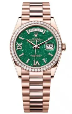 ROLEX DAY DATE 36MM GREEN AVENTURINE DIAL PRESIDENT BRACELET