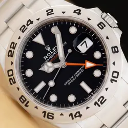 2022 NEW CARD ROLEX EXPLORER II 226570 42MM GMT DATE BLACK STAINLESS STEEL WATCH