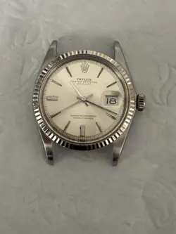 VINTAGE ROLEX MEN'S DATEJUST 1601 STAINLESS STEEL WATCH