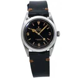 ROLEX EXPLORER 6610 OYSTER PERPETUAL VINTAGE TROPICAL BROWN DIAL MENS WATCH 36MM