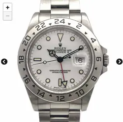 ROLEX EXPLORER  II - 40MM  WHITE DIAL  - 16570 - NO B/P -  SERVICE CARD INCLUDED