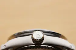 ROLEX LADIES 6517 DATE PRESIDENT 18K WHITE GOLD SILVER DIAMOND WATCH