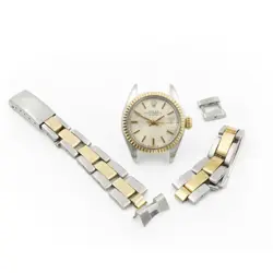 LADIES ROLEX OYSTER PERPETUAL DATE REF. 6917 SILVER DIAL 26MM AS IS #W157131-1