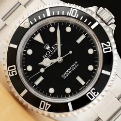 2003 ROLEX SUBMARINER 14060M NO DATE STEEL BLACK DIAL OYSTER 40MM WATCH