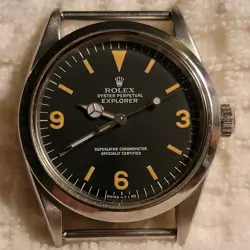 Vintage Rolex Explorer Ref 1016 Circa 1967 Watch 1,7 Serial Number