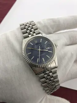 Rolex Datejust Dark Blue Men's Jubilee Bracelet Watch - 16030