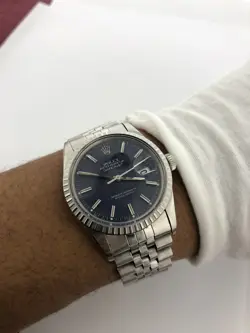 Rolex Datejust Dark Blue Men's Jubilee Bracelet Watch - 16030