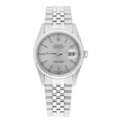 Rolex Datejust 36mm Stainless Steel 16014 Silver Index RT Dial, Circa 1987