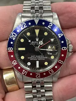 ROLEX GMT MASTER 1675 PEPSI FROM 1961 PAN AM