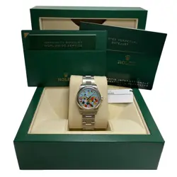 ROLEX OYSTER PERPETUAL 31MM 277200 STEEL CELEBRATION DIAL AUTOMATIC WATCH 2024
